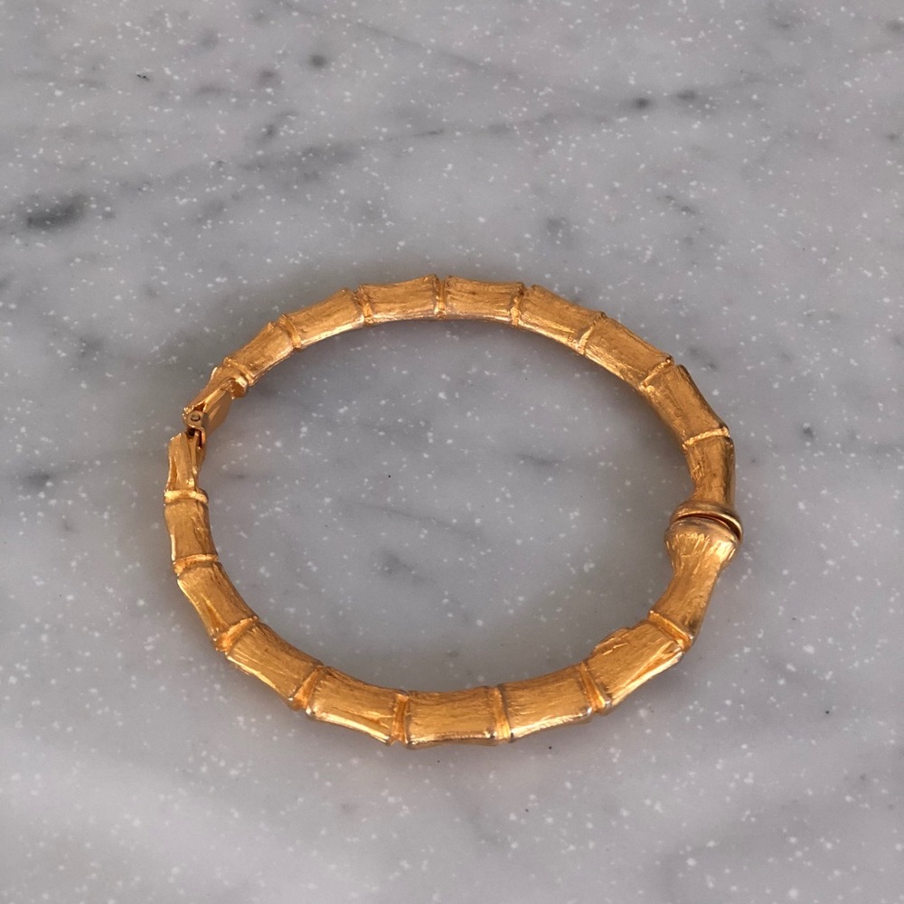 KJL designer- Gold Bamboo Bangle ✨